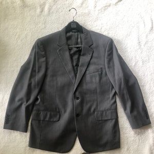 Jos. A. Bank Herringbone charcoal gray blazer